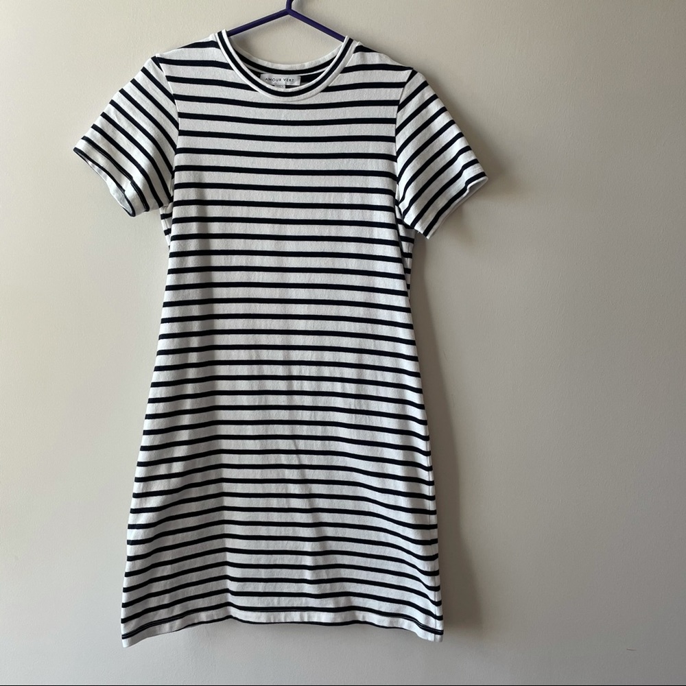 Amour Vert Striped Blake Dress